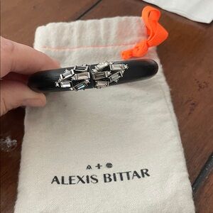 Alexis Bittar Black Bracelet with Silver Details